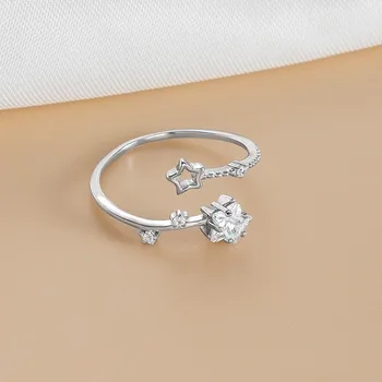 925 Sterling Sliver Rings Shining Classics Zircon for Women Wedding Engagement Jewelry Fashion Luxury Gift High Quality