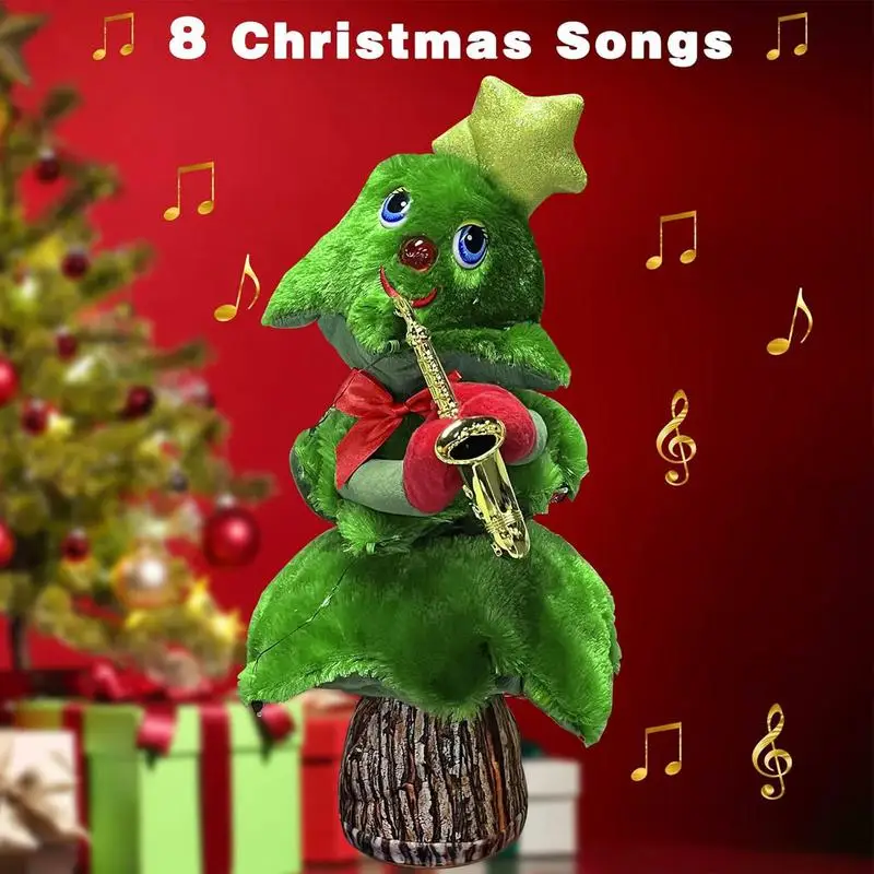 

Музыкальная Рождественская елка музыкальная анимированная плюшевая игрушка музыкальная анимированная Рождественская плюшевая игрушка с музыкой и подсветкой для детей