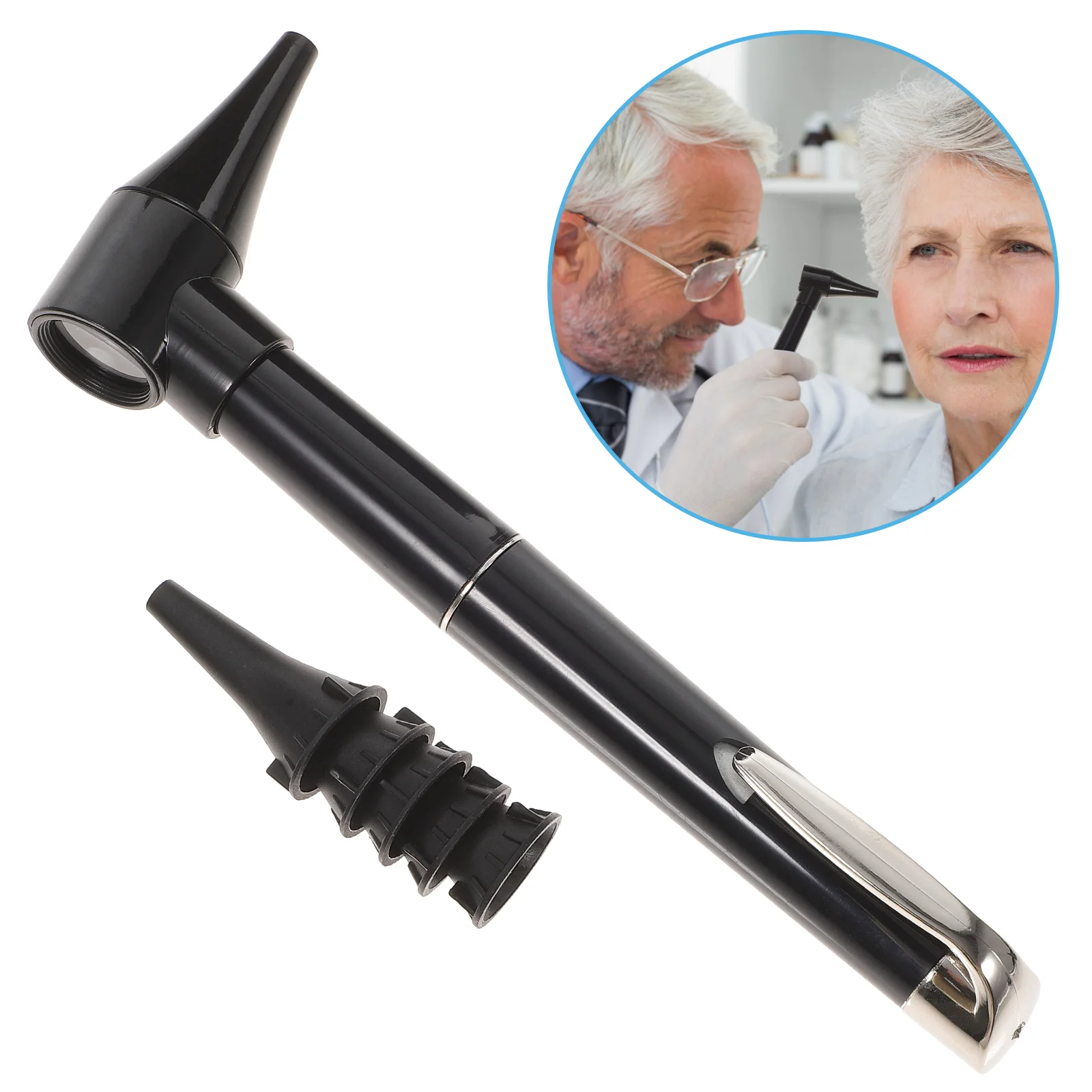 

Ear Caring Magnifying Lens Otoscope Nose with Light Diagnostic Inspection Mirror