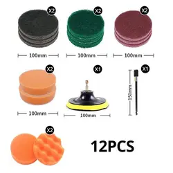 12-Piece Power Scrubbing Brush and Sponge Set (12pcs)