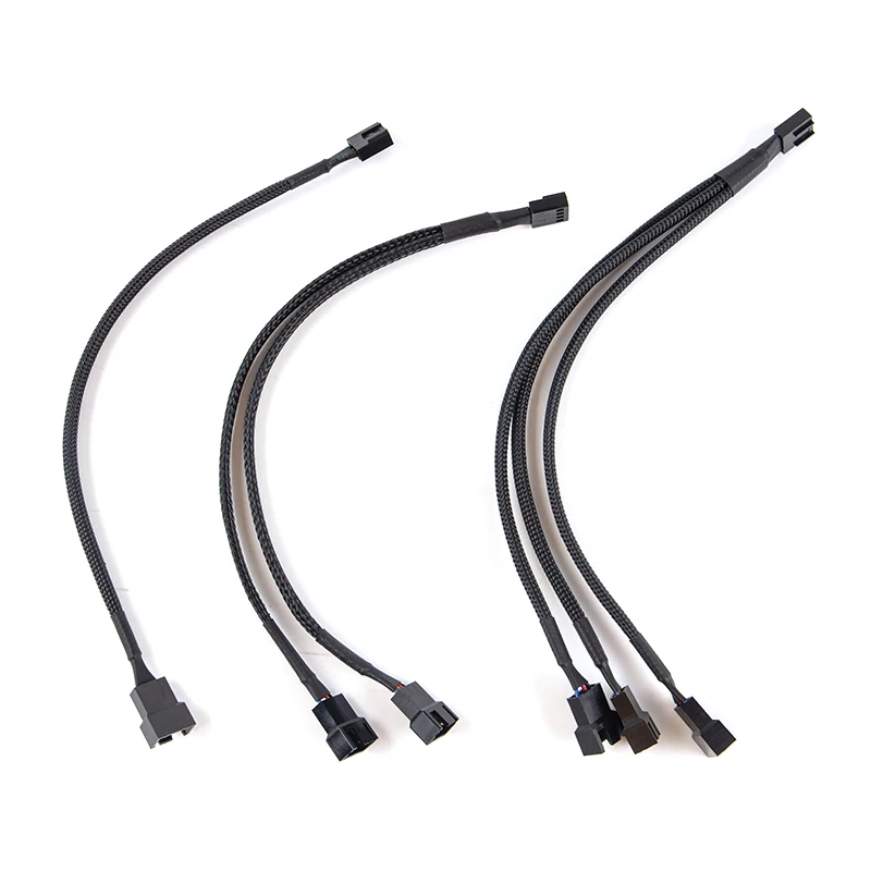 Computer 4 Pin Molex To 3 Pin Fan Power Cable Adapter Connector 30CM computer-4-pin-molex-to-3-pin-fan-power-cable-adapter-connector-30cm