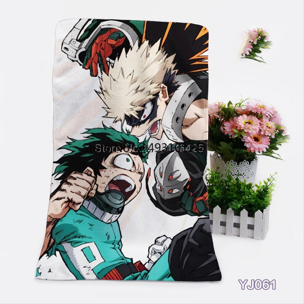 

2023 My Hero Academia Beach Towel Anime 3D Delicate Microfiber Bath Towel Outdoor Living Room Home Decor Swimming Washcloth