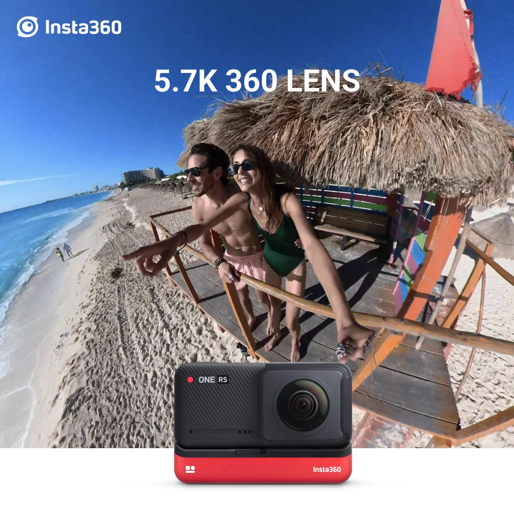 Insta360 - ONE RS Twin Edition Interchangeable Lens Action Camera