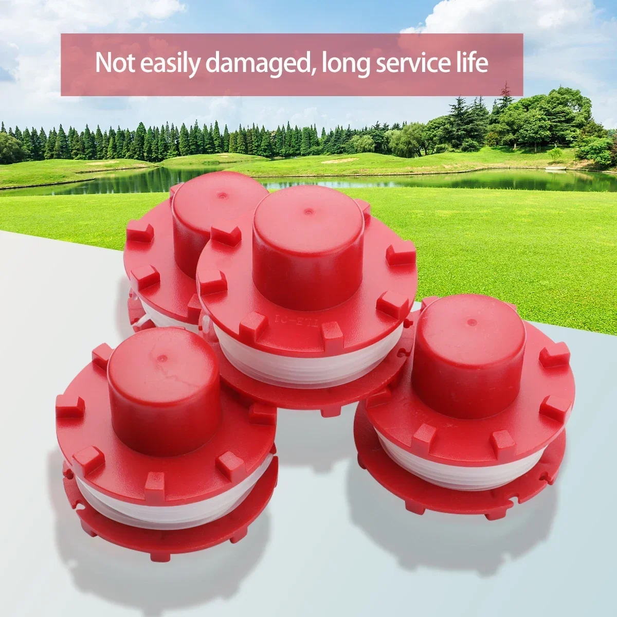Red Line Spool Trimmer Coil 4 PCS for Einhell Rasentrimmer GE-CT 36/30 Li E SOLO, AGILLO 36/255 BL, AGILLO 18/20