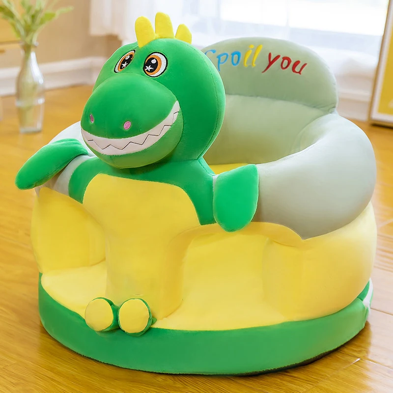 Anti-fall Kids Sofa Indoor Baby Chair With Tray Cartoon Infrant Baby Practice Sitting Postures Seats