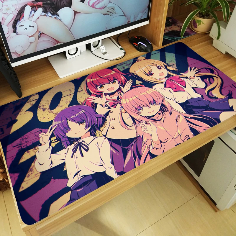 

Japan Anime Bocchi the Rock! Gotou Hitori Ijichi Nijika Kita Ikuyo Thicken Anti-slip Mouse Pad Mice Mat Keyboard Mat Playmat