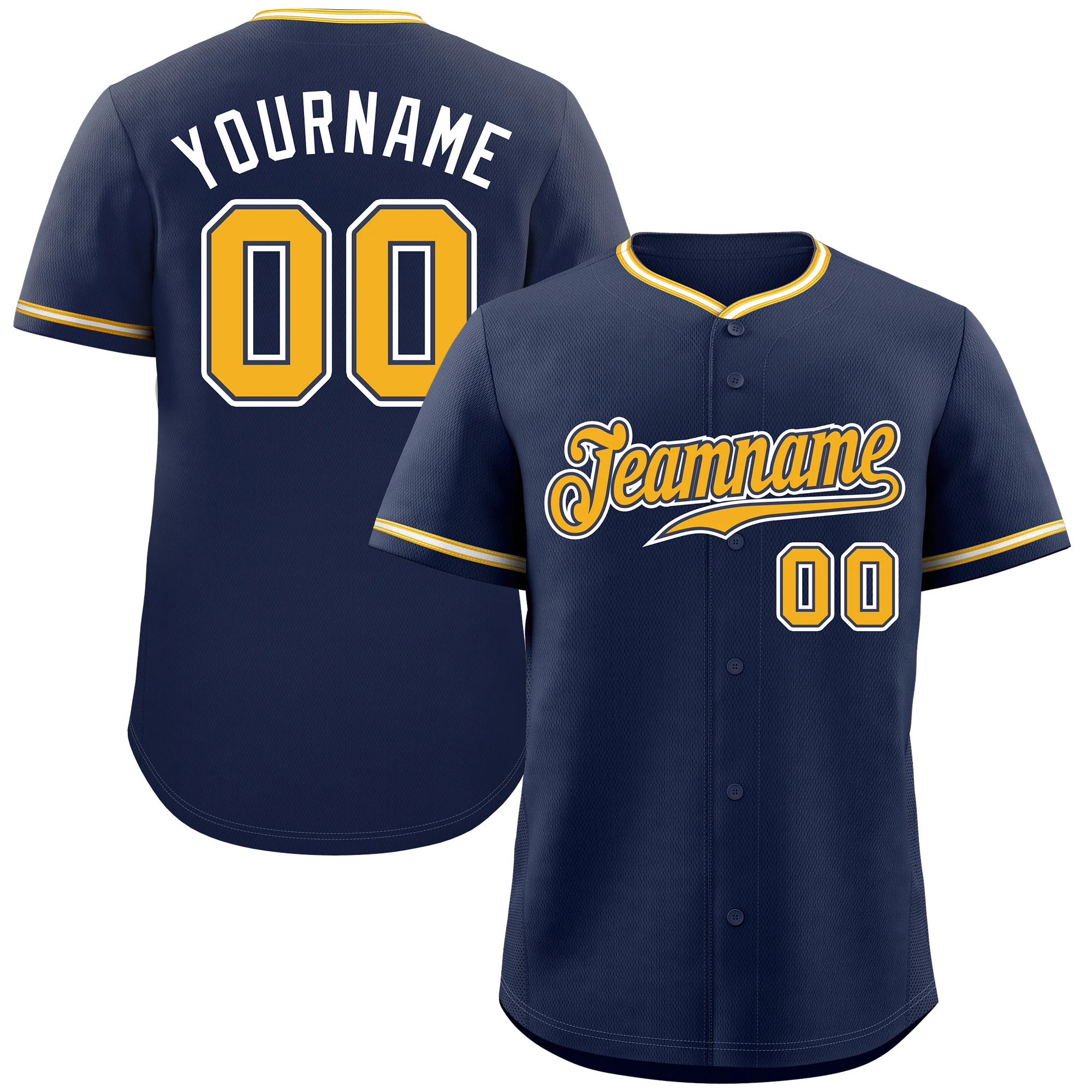 thumbnail image 1 of Camiseta de béisbol de estilo clásico personalizada con letras y números impresos, camiseta deportiva de práctica para adultos, 1 of 4