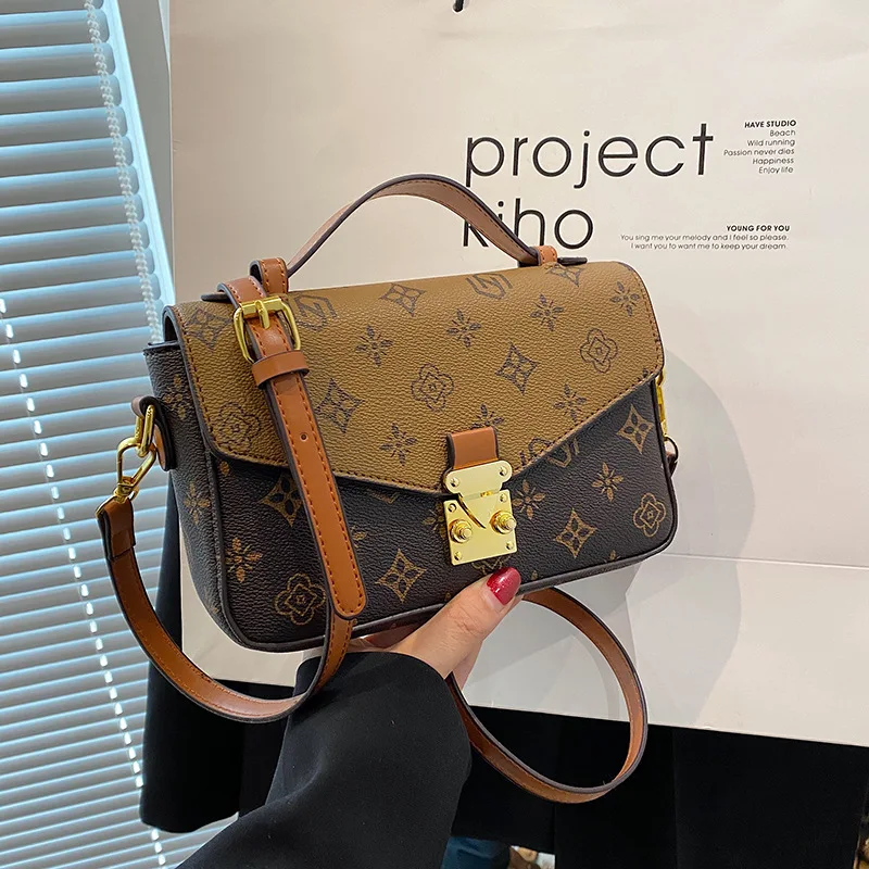 

Miracle Kira 2024 Spring New Women Fashion Printed One Shoulder Handheld Small Square Bag Versatile High Quality Crossbody Bags