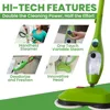Dual Buff Steam Mop, 8 in 1 Handheld Steam Cleaner For Kitchen Tile Floors,Grout Cleaner, Upholstery Cleaner and Carpets, 4