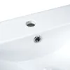[Sink Only]24 Inch Modern Bathroom Vanity Modern White Bathroom Sink Rectangle Above Counter Porcelain Ceramic Vessel Vanity 5