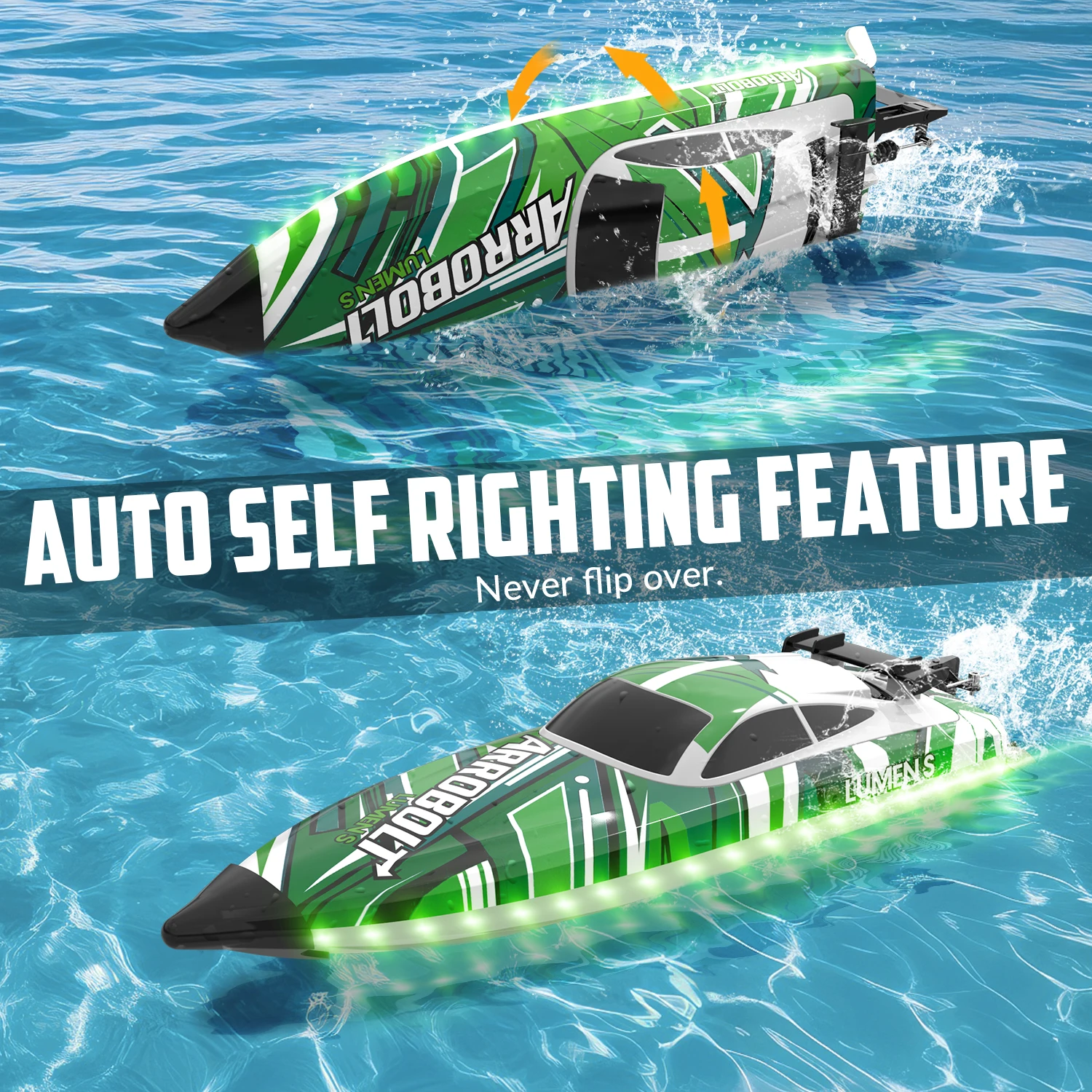 Bateau RC Volantexrc 2.4G 50 km/h étanche rapide