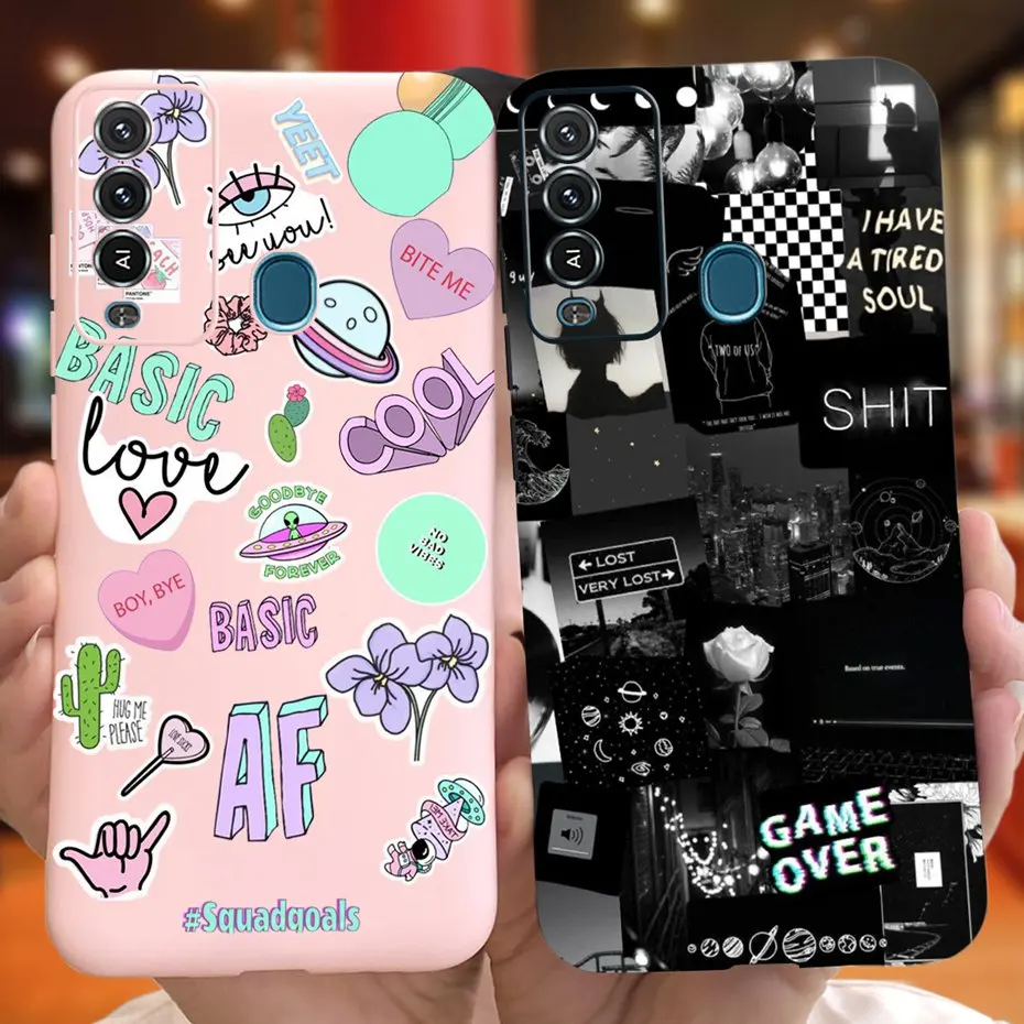 Per Itel Vision 2 Plus P37 Pro Fashion Cool Pattern Custodia Per Telefono Per Itel P37Pro Vision2 Plus Vision 2 Plus Custodie In Silicone Morbido