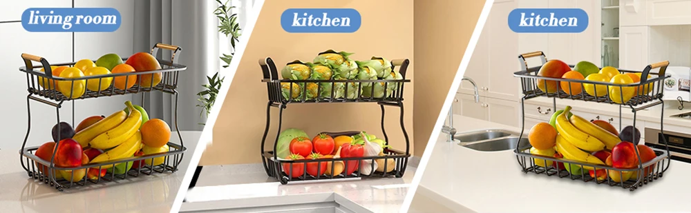 Two-tier Fruit Organizer