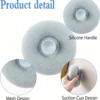 Massage Bath Sponge Ball Exfoliating Shower Brush Wall-Mounted Loofah with Suction Cup Deep Clean Body Scrubber Bathroom Access 6
