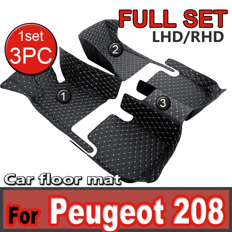 Tapis voiture sur mesure pour peugeot 208 -  - Lovecar