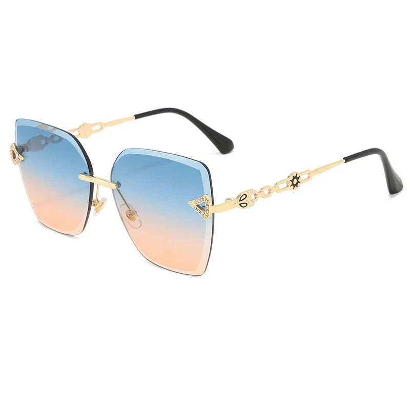 Sunglasses | Rimless Silver Yellow Sunglasses | Gucci