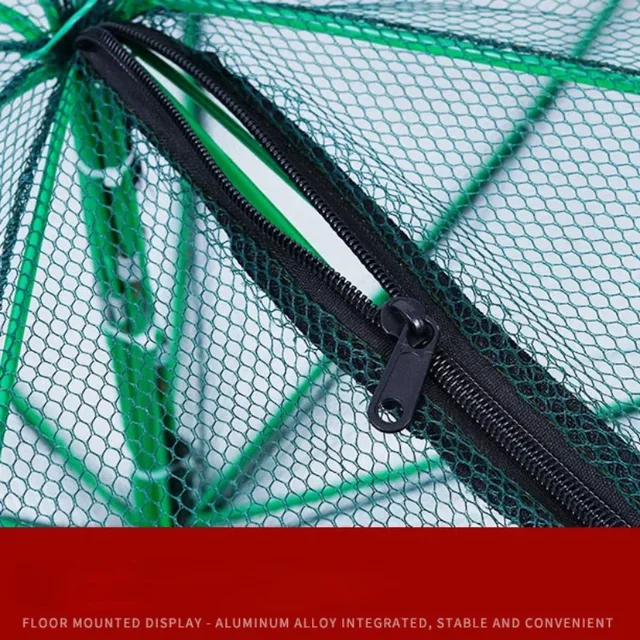 8 Hole Folded Fishing Net Mesh Hexagon Octagon Hand Fishing Net Casting Nets Crayfish Shrimp Catcher Tank Trap Cage Mesh Tool 4