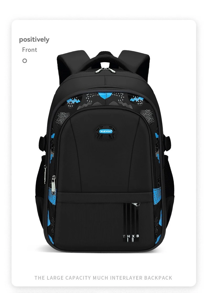 Neue Grundschüler Schultasche Jungen 1-3-6 Klassen 6-12 Jahre alt Leichte Freizeit KINDER Umhängetasche Große Capa – Detail 16
