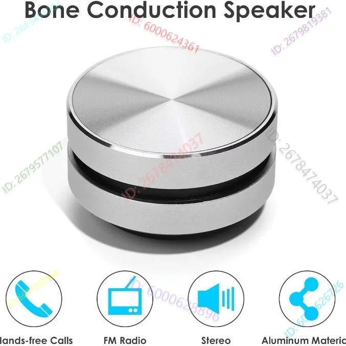 TWS Manyetik Taşınabilir Stereo Metal Küçük Çelik Top Rezonans Ses Kemik İletimli Kablosuz Bluetooth Hoparlör