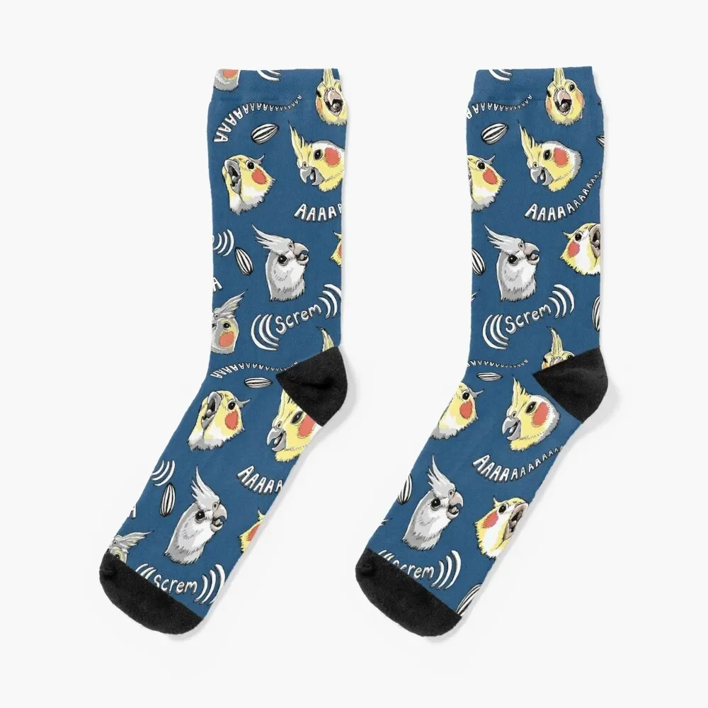 Cockatiel Screm Socks loose Wholesale Socks Women's Men's