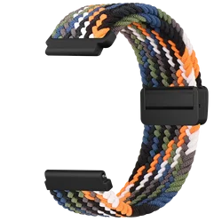 Braided Magnetic Band - Premium Smartwatch Strap, 20/22mm - 20mm Width (Denim white)