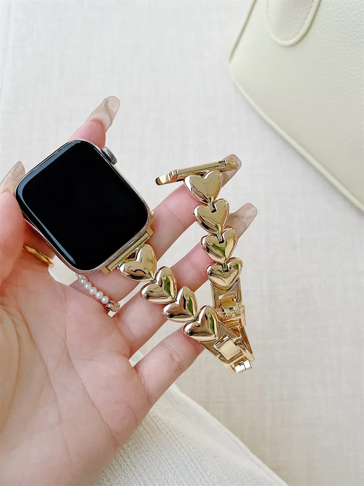Watch Band For iWatch 42/44/45/46/49mm 38/40/41mm Metal Fashion Watch Strap For Watch Series Ultra2 Series 10/9/8/7/6/5/4/3/2/1_voghion.com