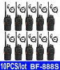 10pcs/Lot wholesale 888S Walkie Talkie UHF 400-470MHz Original Baofeng Two Way Radio For Fhopping Malls Community  Cinema 1