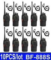10pcs/Lot wholesale 888S Walkie Talkie UHF 400-470MHz Original Baofeng Two Way Radio For Fhopping Malls Community  Cinema 1
