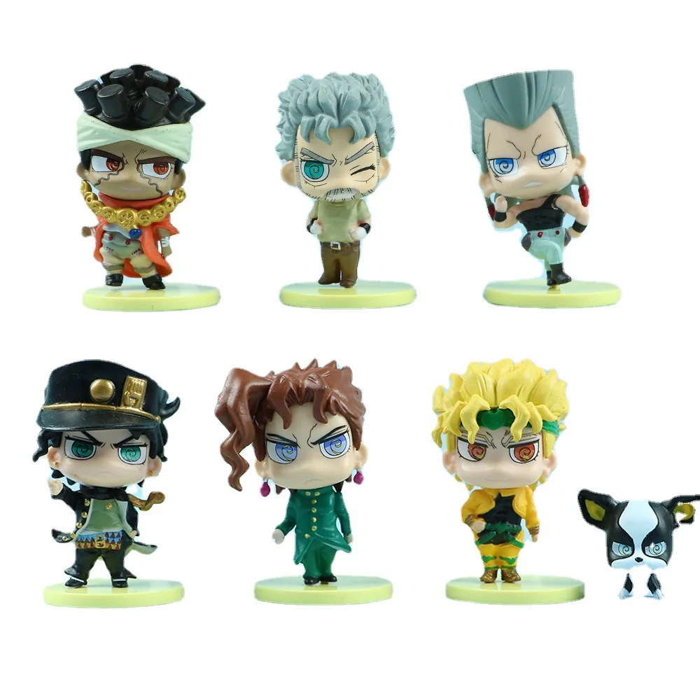 Anime jojos aventura bizarra kujo jotaro dio kakyoin noriaki rohan kishibe  pvc figura de ação modelo brinquedos boneca presente de natal - AliExpress