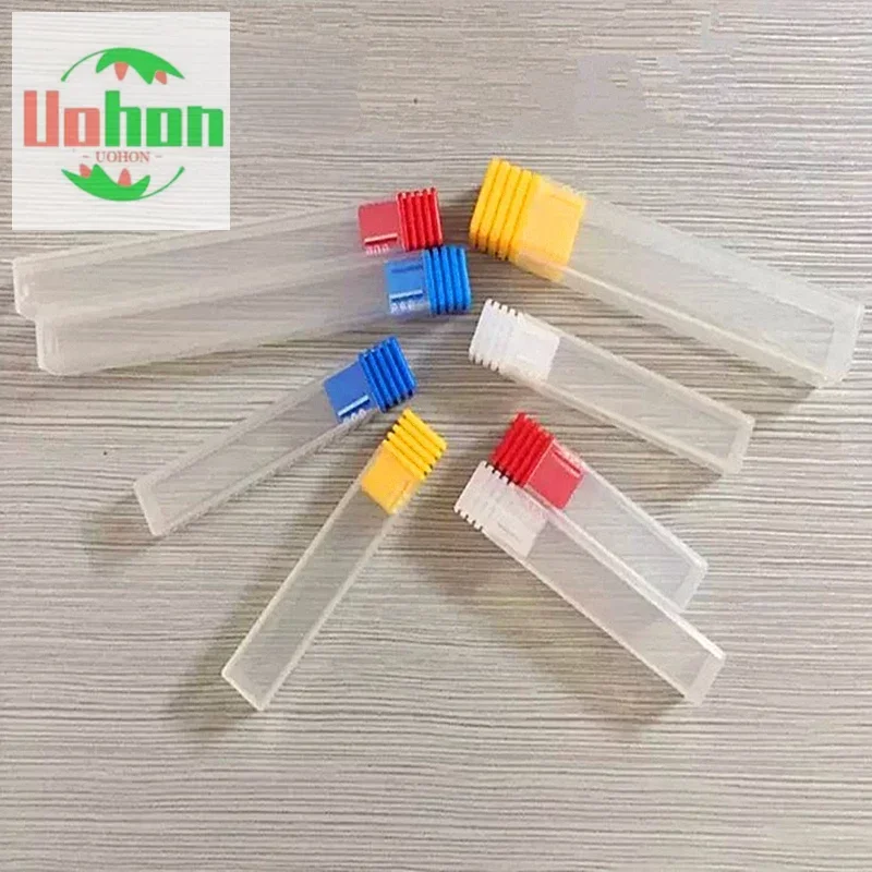 

100pcs CNC Tungsten Solid Carbide End Milling Plastic Packing Box Hardware Tools Flat Solid Mill PP Packaging Boxes