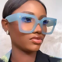 Vintage Big Frame Square Reading Glasses Women Men Fashion Brand Prescription Eyeglasses Transparent Computer Blue Light Glasses 2
