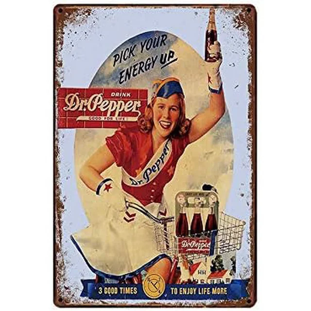 vintage antique Dr PEPPER ポスター6枚セット Antique Vintage Old Style Dr.Pepper Bottle Sign 68”!! | eBay