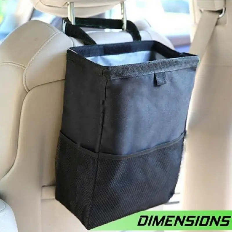 Leakproof Trash Bags For Car Leak-Proof Car Trash Can Automotive Interior Accessories Large Capacity Organizers Foldable Rubbish