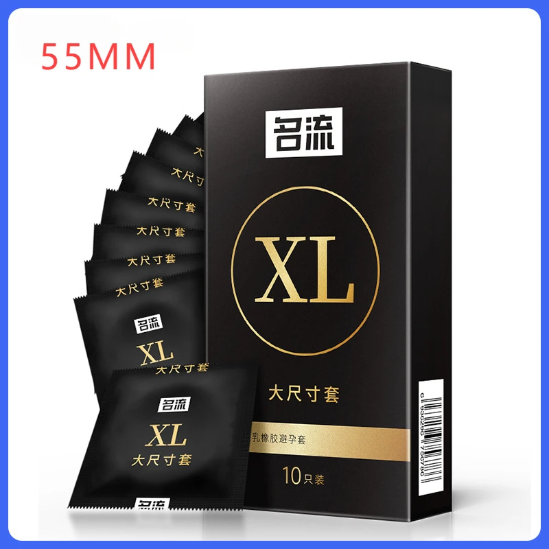 55Mm Xl Preservativo Di Grandi Dimensioni Lattice Naturale 50 Pezzi Maniche Intime Del Pene Di Lunga Durata Per Gli Uomini Prodotto Per Adulti Condone