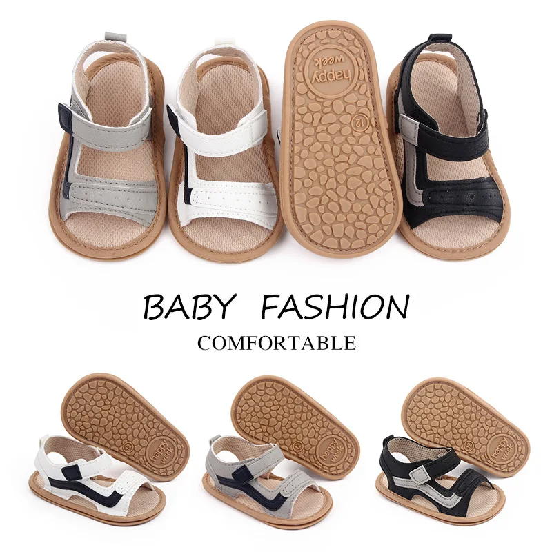 Baby Sandal Summer Toddler Boys Anti-slip Soft PU Casual First Walikng Shoes Outdoor Shoes
