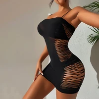 Sexy Sleeveless Bodycon Mini Dress Women Spaghetti Strap Party Nightclub Slim Evening Dresses Ladies Plus Size Hollow Clubwear - Image 4