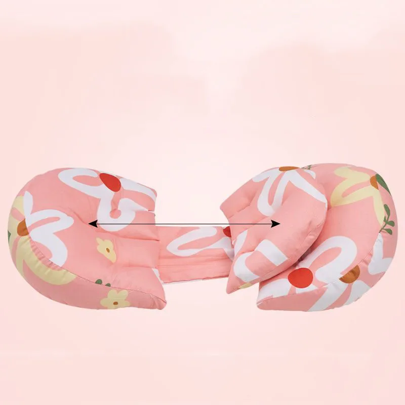 Fashion Print Pattern Pregnancy Pillow Adjustable Pregnant Women Side Sleeping Support Pillow Multifunctional Maternity