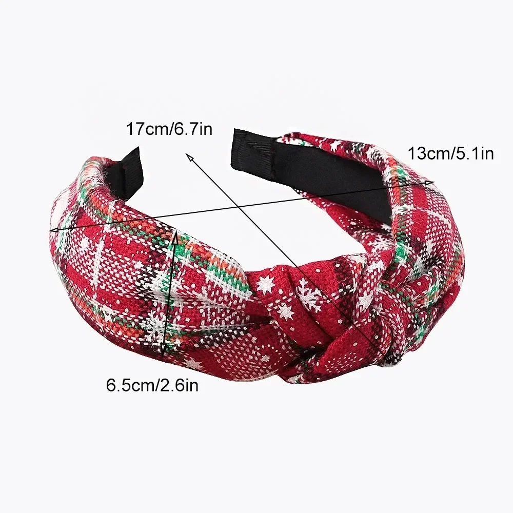 Christmas Red Hair Bands New Year Cartoon Snowflake Elk Hairband Holiday Party Headband Hair Accessories for Women Girls