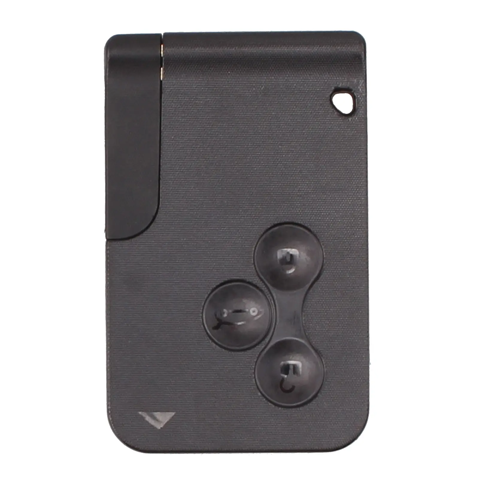 Renault Replacement 3-Button Smart Card Key Housing with Integrated Small Key
