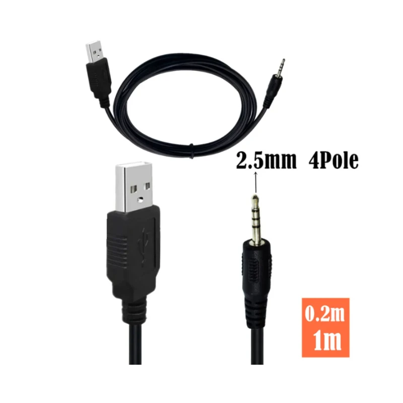 Usb Male to Male Charging Cable for Bluetooth headphone USB to