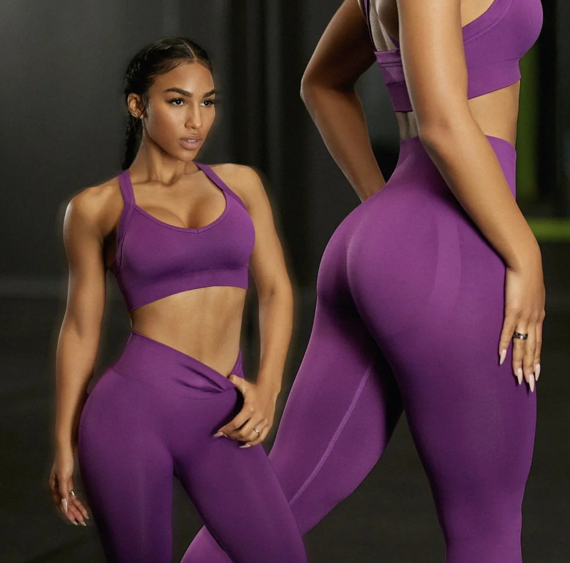 

Women's New Seamless Sports Bra Shorts Long Pants Yoga Wear