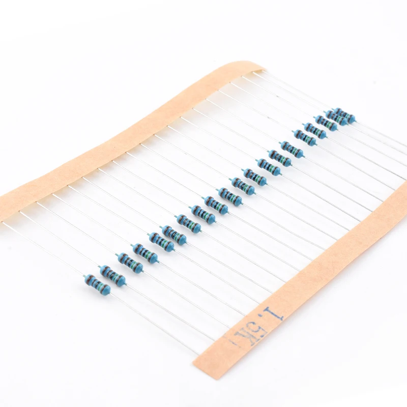 300pcs 600pcs 2600pcs 1% Resistor Set Resistance 1/4W Metal Film Resistors Kit 10Ohm-1M Ohm 30Values Electronic Components Kit