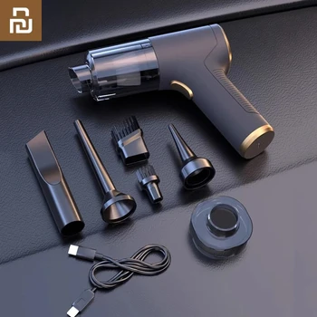 Youpin Car Vacuum Cleaner Powerful Cleaning Machine Strong Suction Handheld For Car Home Portable Wireless Cleaner New Mi 1