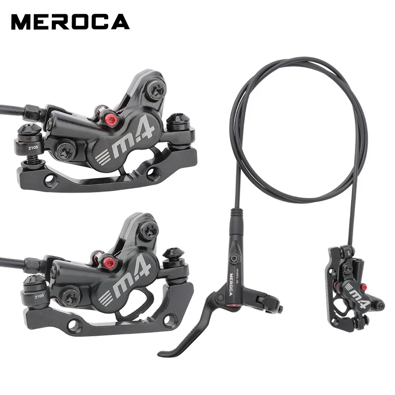 Hydraulic Bike Brakes Break Pads MEROCA M4 Four-Piston Hydraulic