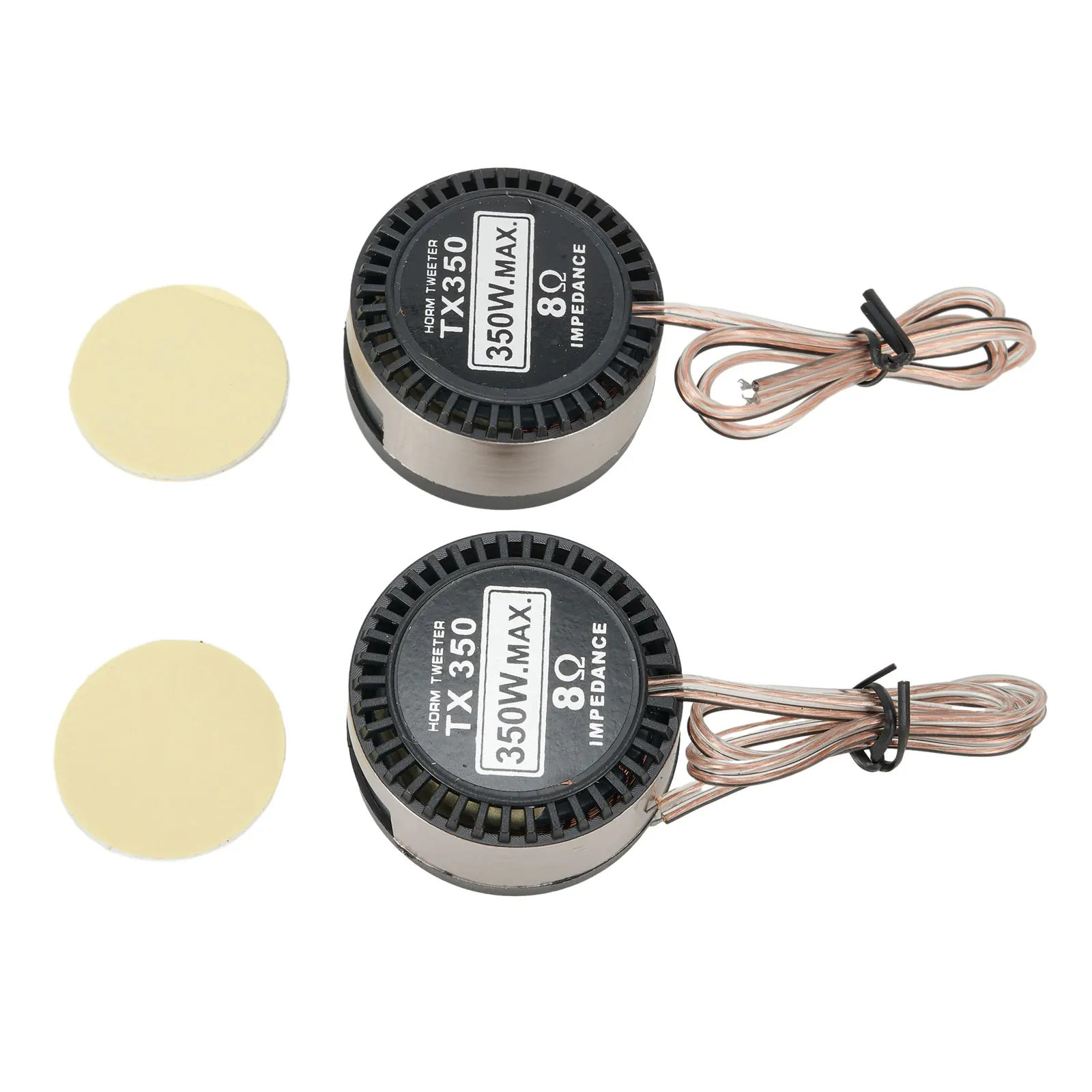 2pcs 자동차 라우드 스피커 6KHz-40KHz 91dB 8Ω 12V 350W 자동차 스피커 오디오 트위터 내장 크로스오버 오디오 스피커 박스 액세서리