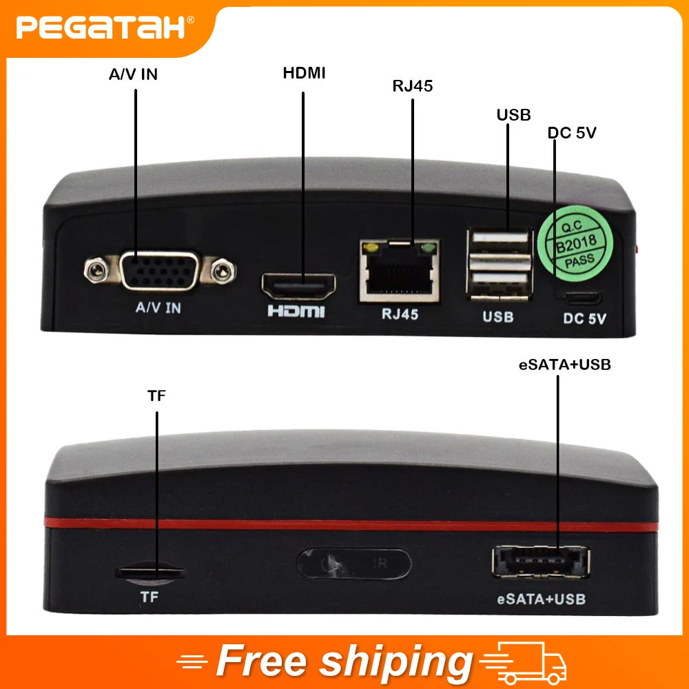 MINI NVR H.265 5MP 4/16CH Network Video Recorder Support P2P Onvif Face Detect Motion Alarm For CCTV IP Camera USB E-SATA