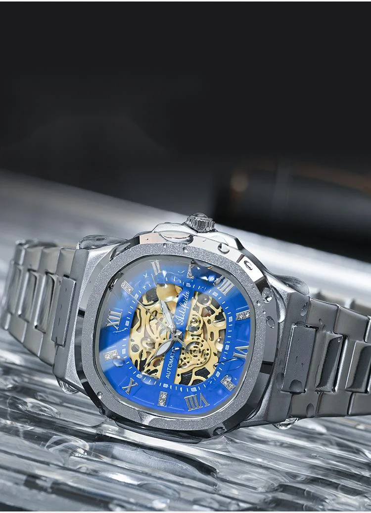 Orologio da uomo al quarzo con doppia cavità alla moda, in acciaio inossidabile, ultra sottile, luminoso, impermeabile, con fibbia a farfalla_voghion.com