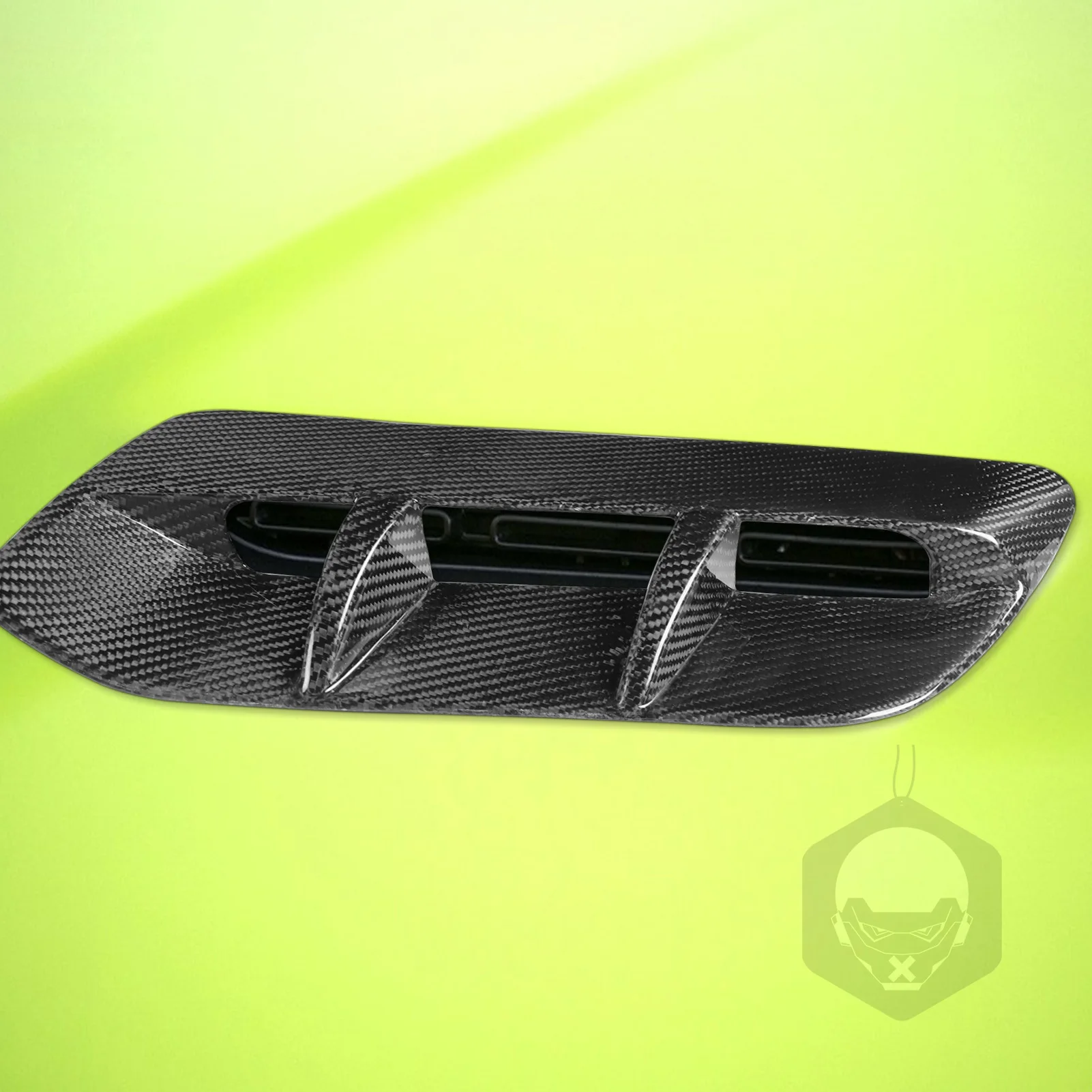 Engine Hood Air Outlet Vent Tuyere Cover For Dodge Challenger 2015-2020 Real Carbon Fiber Trim Car Interior Refit Accessory