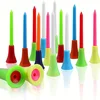10pcs Plastic PP Golf Tees Multi Color 8.3cm/3.26in Durable Cushion Top Golf Tee Golf Accessories Golf Ball Holder