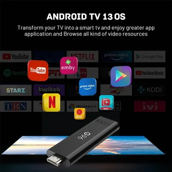 Android13.0 8K HDR10+ Smart TV Stick Voice Assistant Netflix Youtube Portable Streaming Media 2GB16GB vs Amazon Fire Tv
